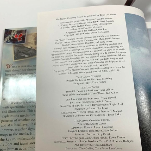 The Nature Company Weather Guide Book Hardcover Time Life 1999 - Picture 6 of 11